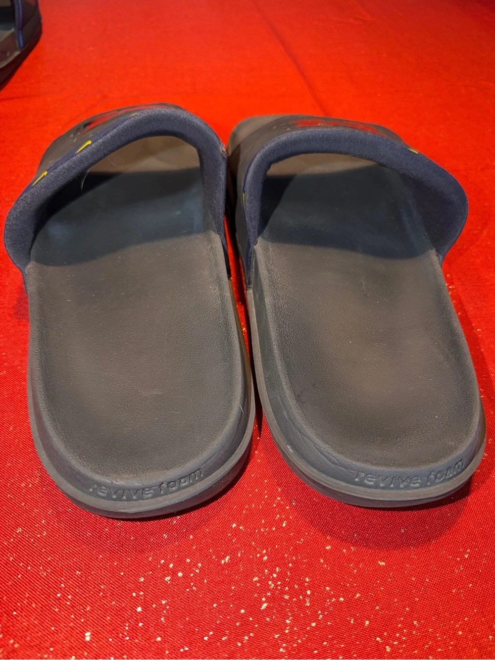 Nike Off-Court Black University of Michigan Wolverines Slides Sz:16
